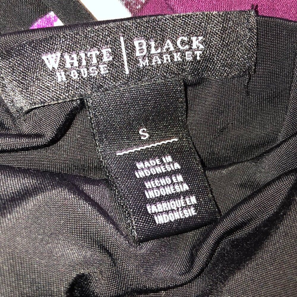 White House Black Market Geometric Banded Top - Picture 7 of 8